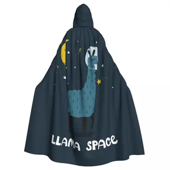 Дълъг нос-наметало Сладко Llama Space, дъждобран с качулка, палта, есенни блузи