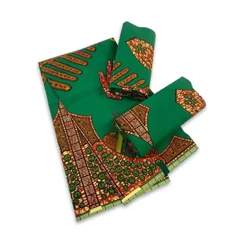 100% Оригинална памучен плат Super African Hollandais Batik с восъчните разпечатки от холандската Анкара, 6 ярда за шиене, ЛИН-1-8