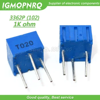 10шт 3362P-102LF 3362P 102 1K ти Машинка за подстригване Trimpot Потенциометър Променлив резистор 3362p-1-102