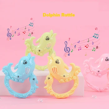 2 елемента Kawaii Делфин Детски играчки Дрънкалки, Играчки Камбанка Забавни Музикални игри за детската душа Украса за парти по случай рождения Ден