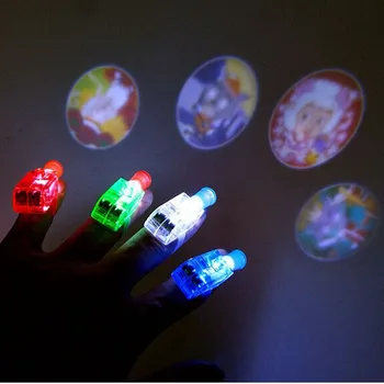 50 бр. Прожекционни и led светлини за пръстите, светещи ослепляющие Лазерни лампи, подарък за рожден Ден, Хелоуин