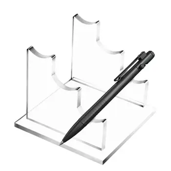 Акрилни държач за химикалки Дисплей Прозрачна акрилна поставка за химикалки за вежди Поставка за писалки за вежди и кисточек за грим Дръжка Молив и Acr
