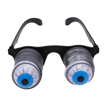 Детски очила с отвисающими очи, Смешни очила с отвисающими глазными ябълки, Уникални аксесоари за костюми за Хелоуин, очила за равенство