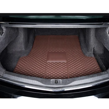 Кожена Подложка За Багажника на Колата Карго Подложка в Багажника, за Cadillac Ct6 2016 2017 2018 2019 2020 2021 Carpeted Floor Възглавница За Защита на Автомобил