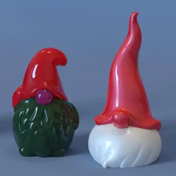 Коледна силиконова форма за 3D-украшение във вид на елф, за Многократна употреба на форми от смола Дядо Коледа, форми за направата на сапунени свещи, Форми за производство на diy-добрите Коледа
