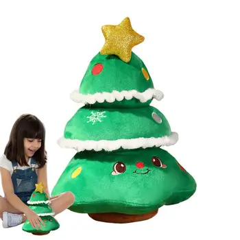 Коледно Дърво Плюшен Играчка Сладката Вечнозеленая Плюшен Възглавница Кукла Коледен Елен Възглавница 3D Пълнени Дядо Възглавница на Плюшено мече, Снежен човек Възглавница