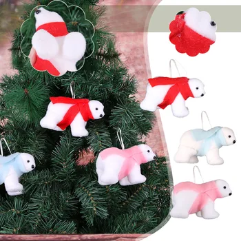 Коледно дърво, яка, окачване с медвежонком Коледна украса Нови модни и прости стоки за дома 2023 За партита и празници със собствените си ръце