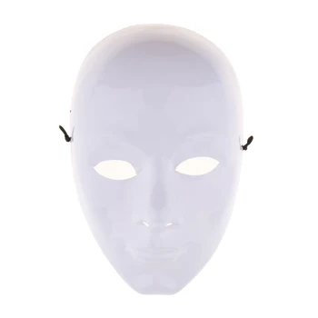 Костюмные маска за украса на парти Аксесоари Неокрашенная маска със собствените си ръце, Бяла Празна маска за лице Маскарадная