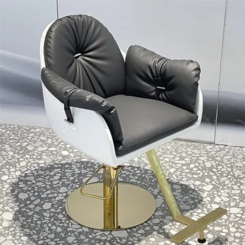 Луксозно джобно коса стол, Джобно дизайнерски стол за фризьорски салон, въртящо се Столче, за фризьорски салон в стил ретро, Мебели за интериора на Silla De Barbero