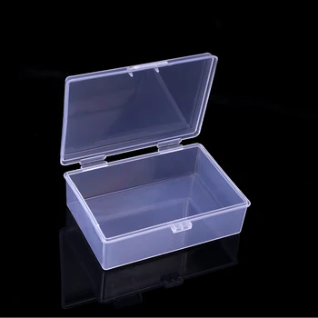 Мини-кутии с Правоъгълна Пластмасова Кутия За съхранение Практичен Матиран Прозрачен Набор от Инструменти Калъф за бижута от Мъниста Дисплей Органайзер Контейнер