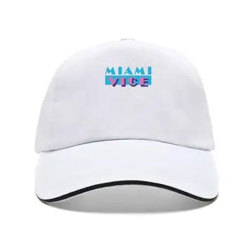 Мъжка бейзболна шапка с логото на Miami Vice, мъжка бейзболна шапка с принтом тенденция на ръкавите