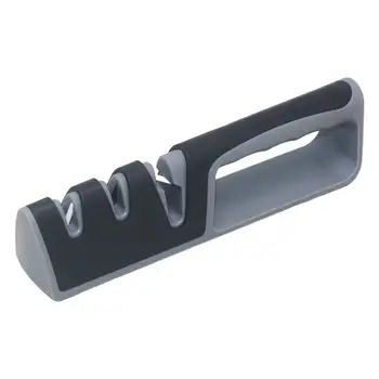 Острилка за кухненски ножове, Многофункционални ергономичен ръчен инструмент за бързо заточване с противоплъзгаща основа за ножове, Кухненски притурка