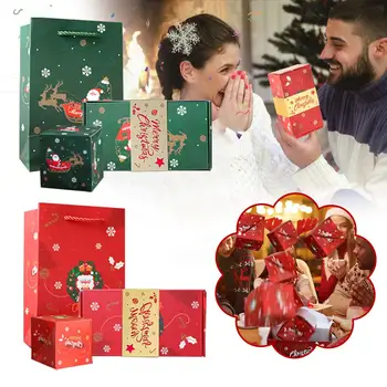 Подарък кутия с изненада За Коледа, рожден Ден, изненада със Собствените си ръце, Кутия за Свети Валентин, кутия за подаръци, Кутия за изненади, Ден сгъване Bou R5d8