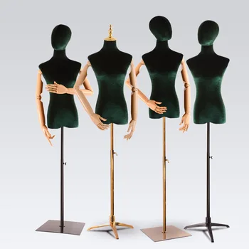 Продава се манекен от плат за шивашки Нов стил на Пъстро-зелена модел на Производителя