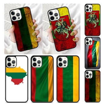 Ретро Калъф за мобилен Телефон с Флага на Литва за iPhone 15 SE2020 13 14 11 12 Pro Max XR XS Max 6 7 8 Plus корпуса fundas Shell