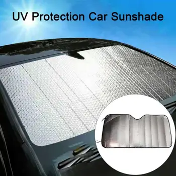 Сенника на предното стъкло на превозното средство с двустранна защита от ултравиолетови лъчи, сгъваеми автомобилни сенници за предно стъкло, незаменими в колата.