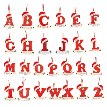 Стилни акрилни букви Коледно дърво Подвесное украса за празника на домашен интериор