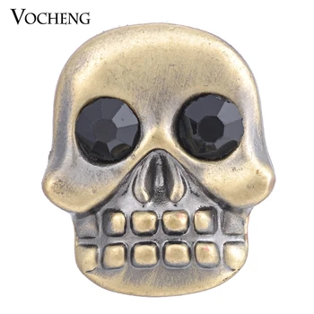 Шипованный череп Vocheng Джинджифил Snap 18 мм 2 цвята Реколта Бронз Vn-1372